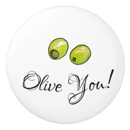 Pomo De Cerámica Oliva