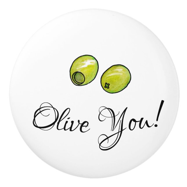 Pomo De Cerámica Oliva (Anverso)