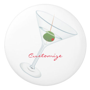 Pomo De Cerámica Olive Martini Thunder_Cove