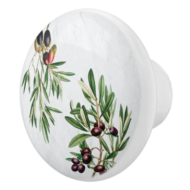 Pomo De Cerámica Olive sale de la isla mediterránea griega (Derecha)