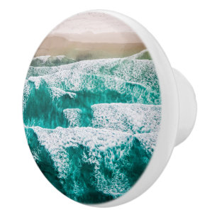 Pomo De Cerámica Ondas