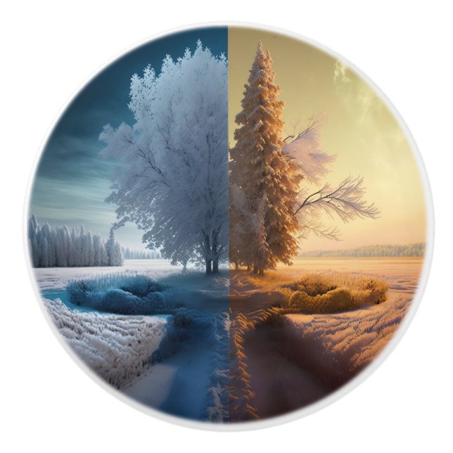 Pomo De Cerámica One day in winter (Anverso)