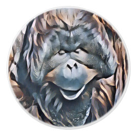 POMO DE CERÁMICA ORANGUTAN