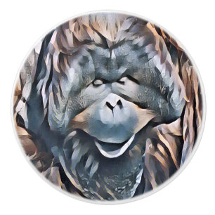 POMO DE CERÁMICA ORANGUTAN