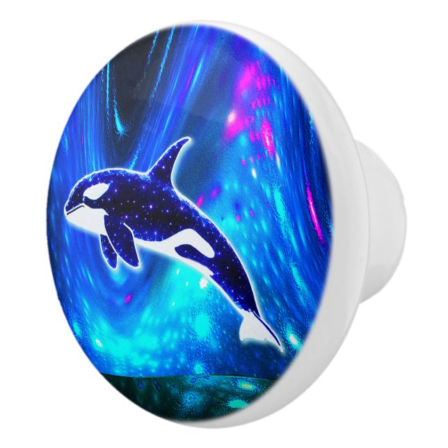 Pomo De Cerámica Orca Cósmica (Derecha)