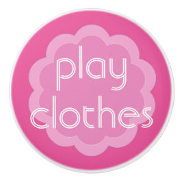 Pomo De Cerámica organización de ropa de juegos pink flor knob