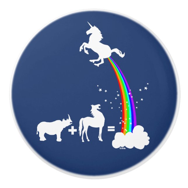 Pomo De Cerámica Origen unicornio (Anverso)