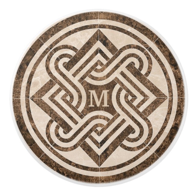 Pomo De Cerámica Ornamento de mármol (Anverso)