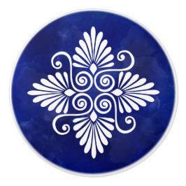 Pomo De Cerámica Ornamento floreciente griego