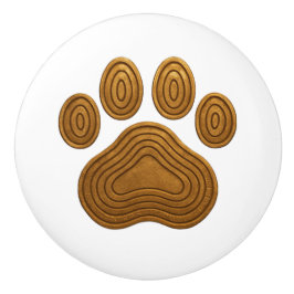 Pomo De Cerámica "Oro metálico" Tapa de cerámica de papel con aspec