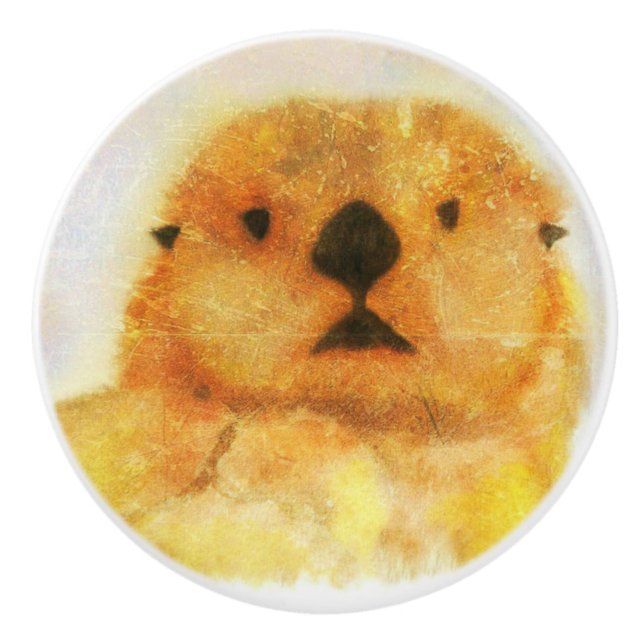 Pomo De Cerámica Otter (Anverso)