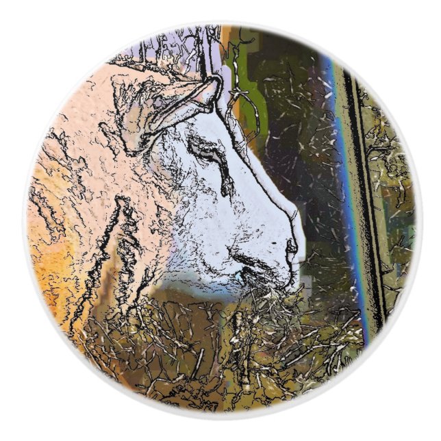 POMO DE CERÁMICA OVEJAS (Anverso)