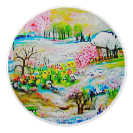 Pomo De Cerámica Paisaje acuático 2