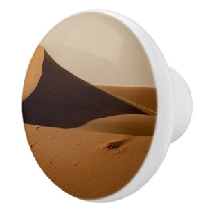 Pomo De Cerámica Paisaje desértico de dunas de arena