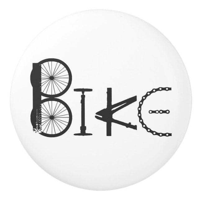 Pomo De Cerámica Palabras motivacionales, ciclismo, ciclismo (Anverso)