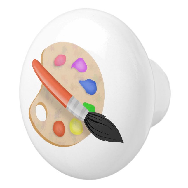 Pomo De Cerámica Paleta de artistas (Derecha)