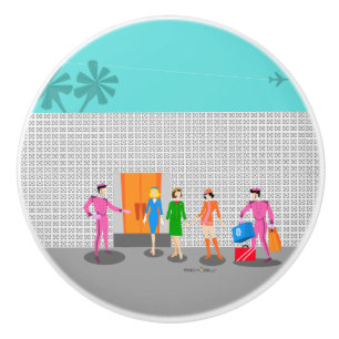 Pomo De Cerámica Palm Atómico Springs Stewardess Fiesta Extracción