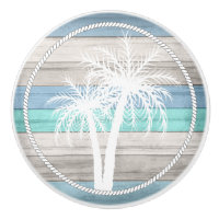 Palmeras Náuticas de Madera de Playa - Azul, Tan, 