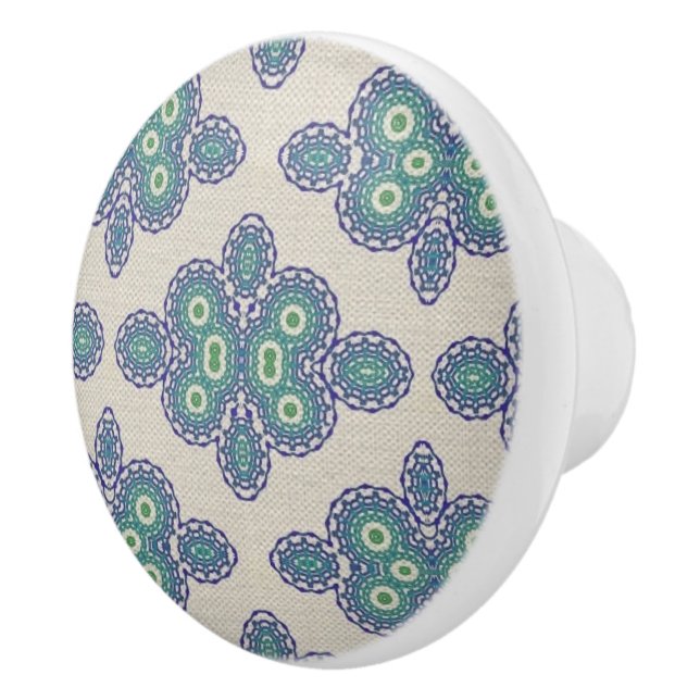 Pomo De Cerámica Palomo de cerámica de los sueños azules de época (Derecha)