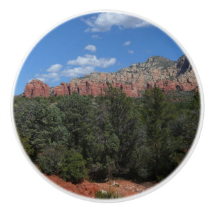 Pomo De Cerámica Panorama de rocas rojas en Sedona Arizona