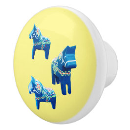 Pomo De Cerámica Pañuelo de cerámica de caballos sueco