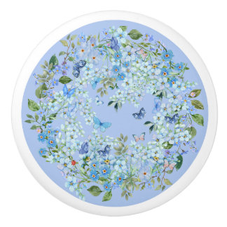 Pomo De Cerámica Pañuelo de cerámica floral