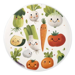 Pomo De Cerámica Pañuelos de cerámica de los vegetales