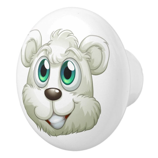 Pomo De Cerámica Pañuelos de cerámica de oso polar (Derecha)