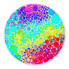 Pomo De Cerámica Pañuelos de cerámica del arco iris