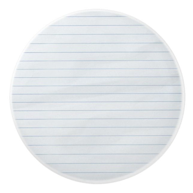 Pomo De Cerámica Papel en blanco (Anverso)