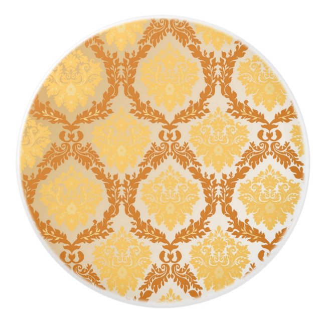 Pomo De Cerámica Papel pintado 5 del damasco (Anverso)