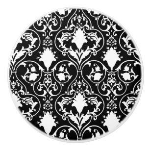 Pomo De Cerámica Papel pintado antiguo de la voluta