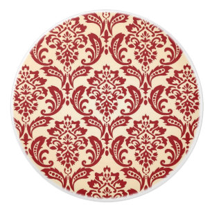 Pomo De Cerámica Papel pintado del modelo del damasco