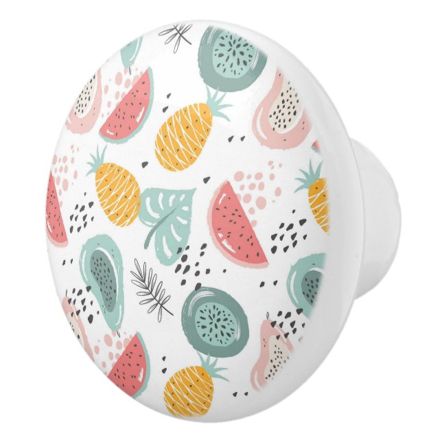 Pomo de cerámica para frutas (Derecha)