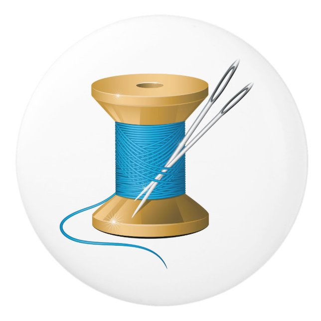 Pomo de cerámica para sala de costura - SRF (Anverso)