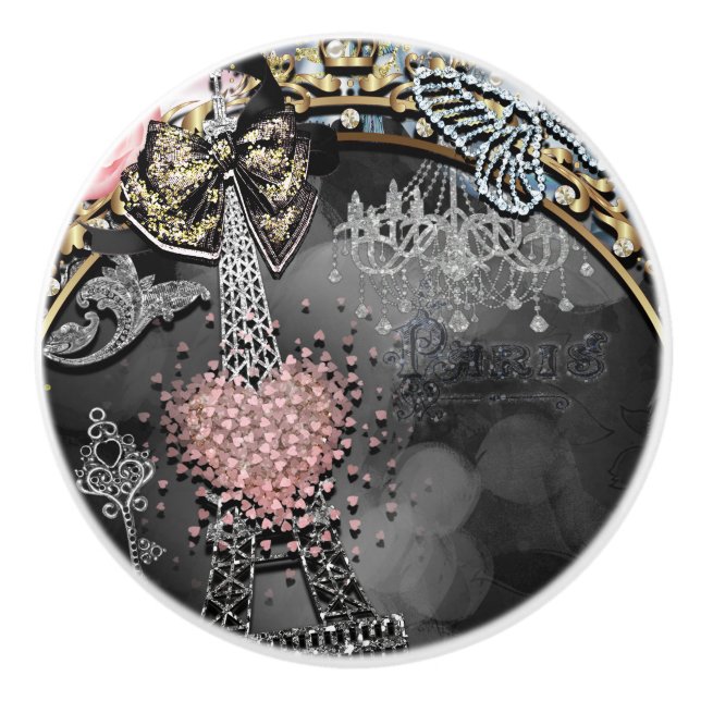 Pomo De Cerámica París: El glamour de la parodia Francia (Anverso)