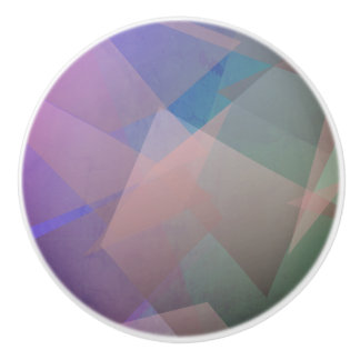 Pomo De Cerámica Partículas voladoras abstractas | Formas geométric