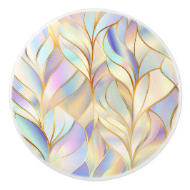 Pomo De Cerámica Pastel Abstracto Elegante