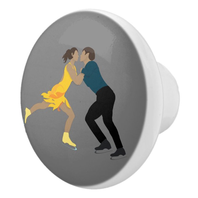 Pomo De Cerámica Patinaje artístico (Derecha)