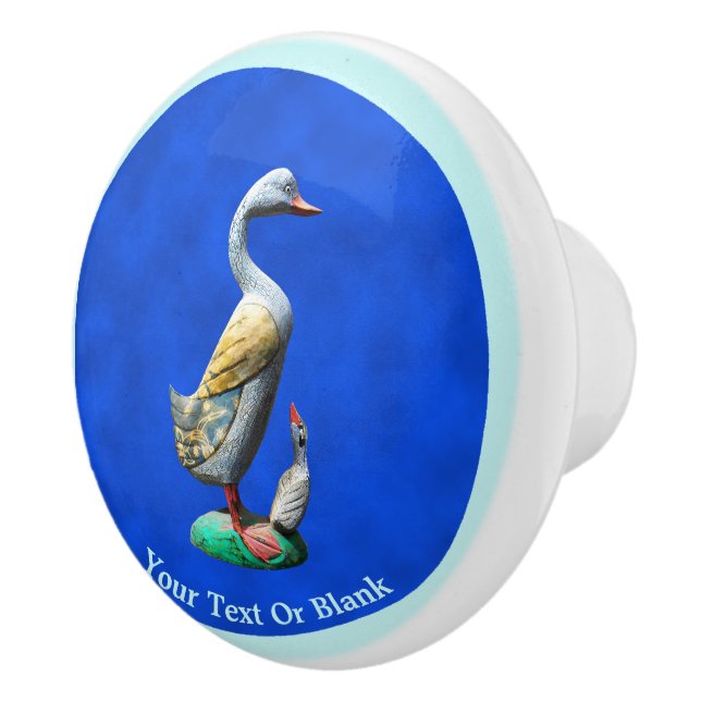 Pomo De Cerámica Patos De Madera Weathered (Derecha)