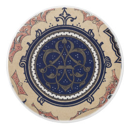 Pomo De Cerámica Patrón árabe vintage