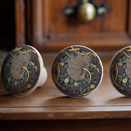 Pomo De Cerámica Patrón Cerámico Antiguo William Morris Pimpernel K