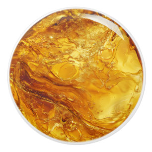 Pomo De Cerámica Patrón de ámbar