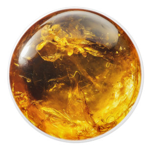 Pomo De Cerámica Patrón de ámbar natural