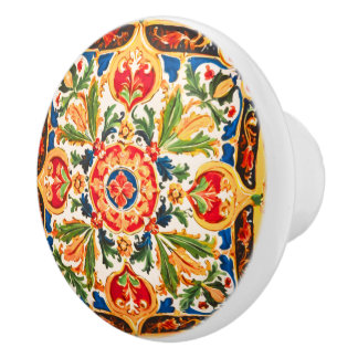 Pomo De Cerámica Patrón de cerámica siciliana