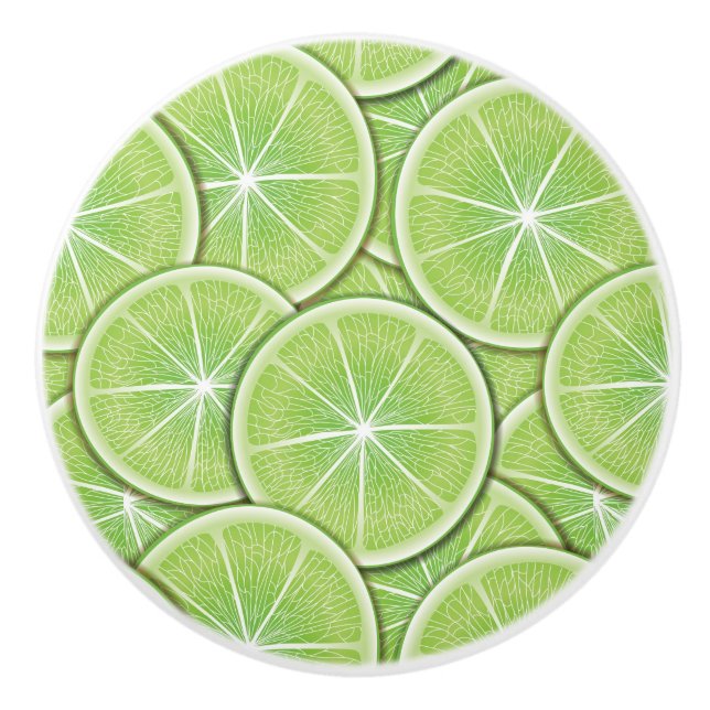 Pomo De Cerámica Patrón de cítricos (Anverso)