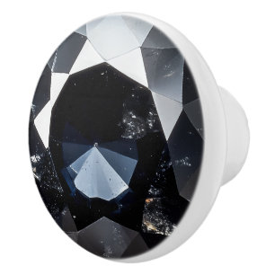 Pomo De Cerámica Patrón de cristal de espinel oscuro