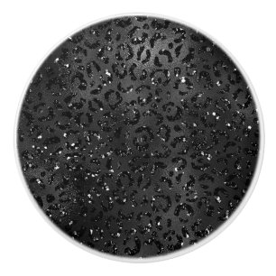 Pomo De Cerámica Patrón de impresión de piel de leopardo de cheta
