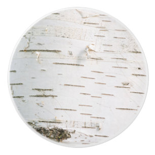Pomo De Cerámica Patrón de la corteza de Birch
