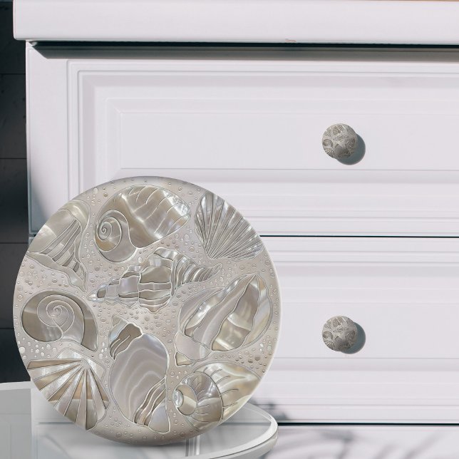 Pomo De Cerámica Patrón de las mariposas - madre de perlas (Subido por el creador)